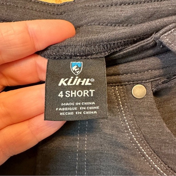 Kuhl Mova Straight Leg Charcoal Gray Heather Knit Stretch Low Rise Pant - Picture 9 of 14